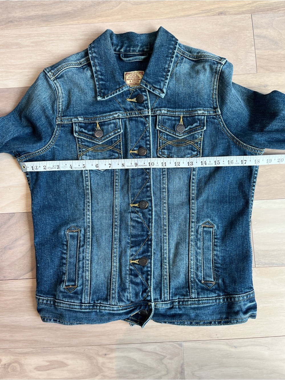 Y2K Abercrombie Classic Denim Trucker Jacket Size M - Picture 6 of 9